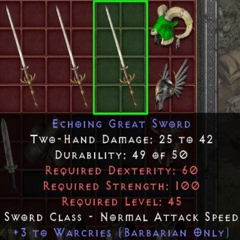 +3 Warcries Great Sword 3