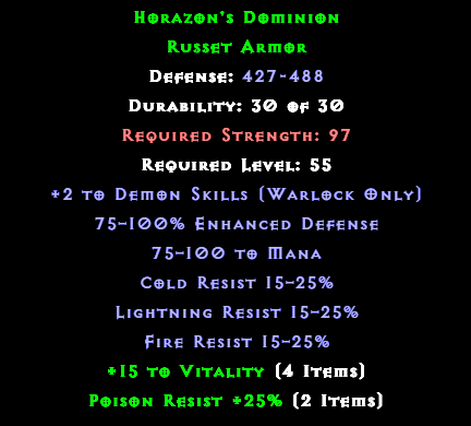 Horazon's Dominion (Armor)