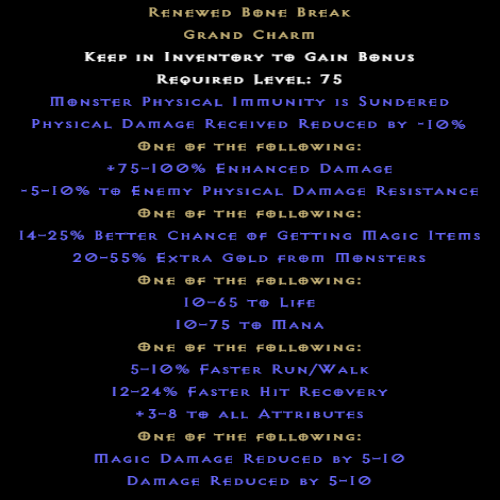 Renewed Bone Break item description D2RGEAR