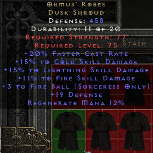 Ormus' Robes - Fire Ball #3