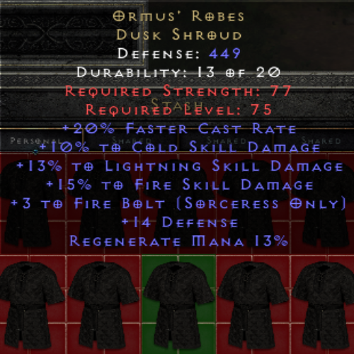 Ormus' Robes - Fire Bolt #3