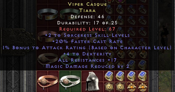 Viper Casque 2 SS 20 FCR 1& BONUS TO AR (BOCL) 4 DEX 17 ALL RES MDRby2