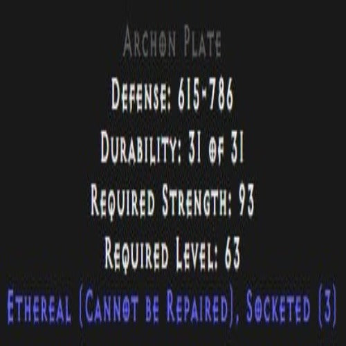 Archon Plate Ethereal 3 Sockets