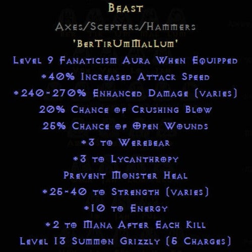 Beast Rune Pack