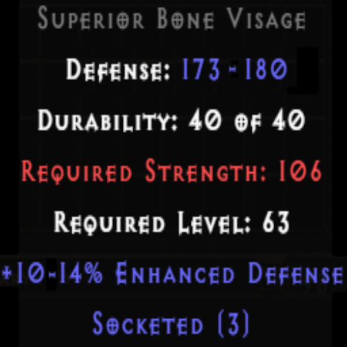 Bone Visage 10-14% ED 3 Sockets