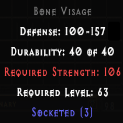 Bone Visage 3 Sockets