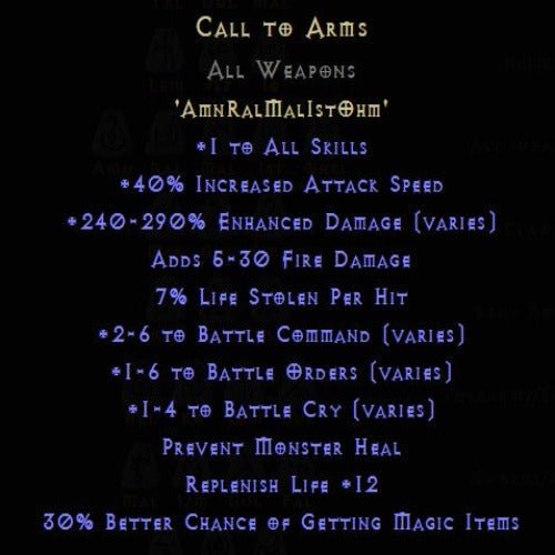 Call to Arms Rune Pack