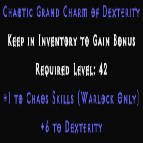 chaotic 6 dex item description D2RGEAR