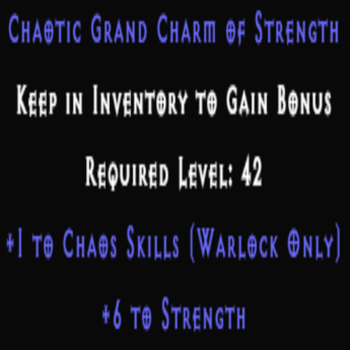 chaotic 6 str item description D2RGEAR