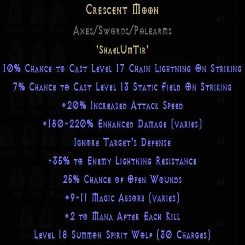 Crescent Moon Rune Pack