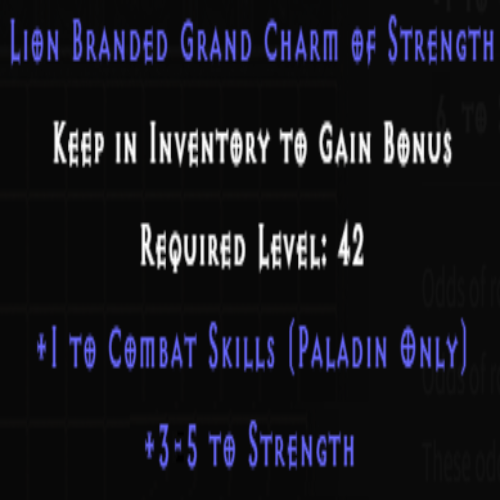 Paladin Combat Skiller +3-5 Strength