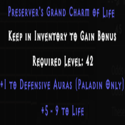 Paladin Defensive Skiller 5-9 Life