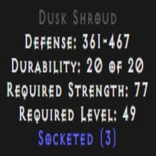 Dusk Shroud 3 Sockets