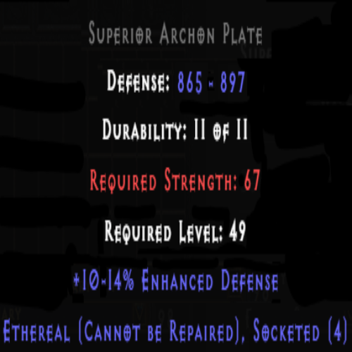 Dusk Shroud Ethereal 10-14% ED 4 Sockets