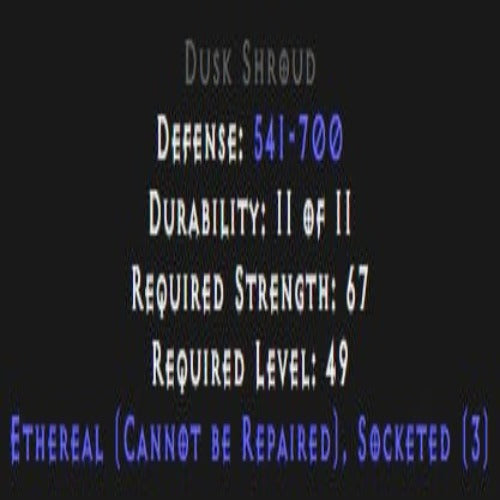 Dusk Shroud Ethereal 3 Sockets