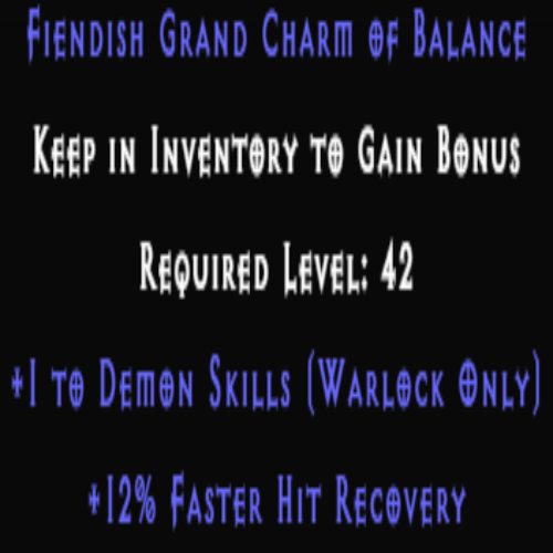Warlock Demon Skiller 12% FHR Description