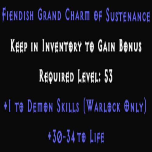 Warlock Demon Skiller 30-34 Life Description