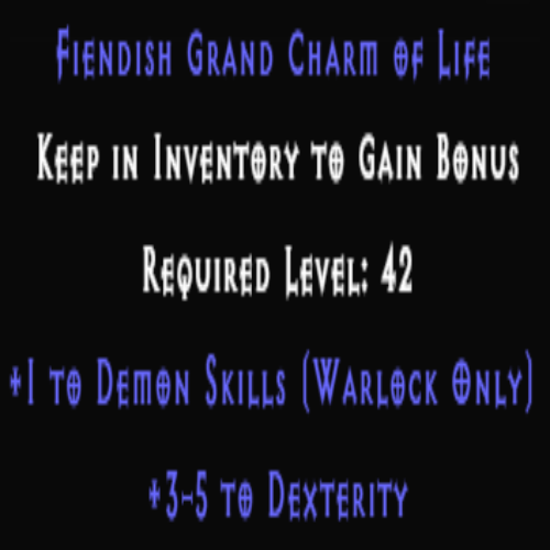 Warlock Demon Skiller +3-5 Dexterity