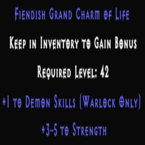 Warlock Demon Skiller +3-5 Strength