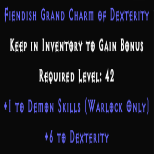 Warlock Demon Skiller +6 Dexterity