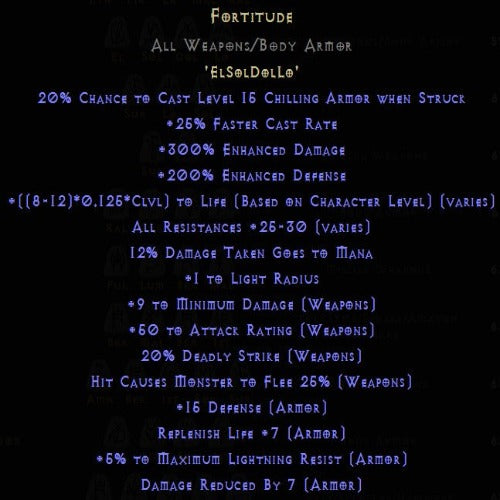 Fortitude Rune Pack