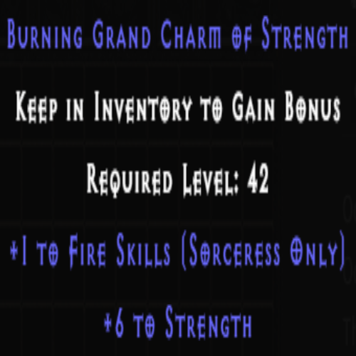 Sorceress Fire Skiller +6 Strength