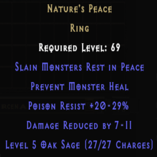 Nature's Peace +20-29% Poison Resist