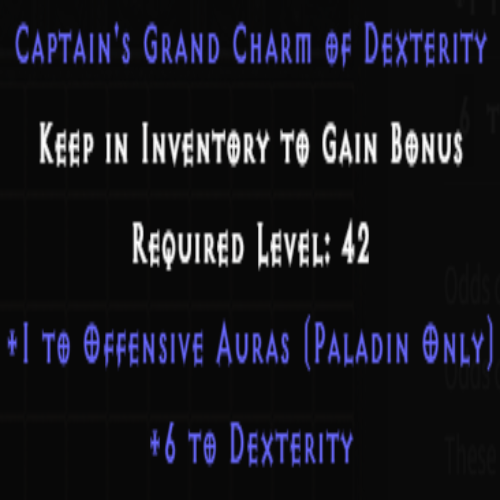 Paladin Offensive Skiller +6 Dexterity