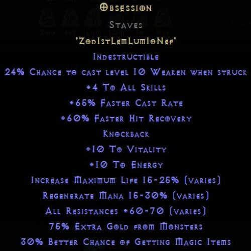 Obsession Rune Pack