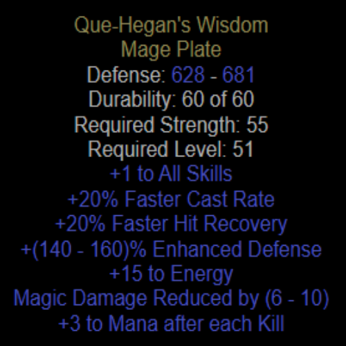 Que-Hegan's Wisdom