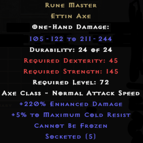 Rune Master 5 Sockets