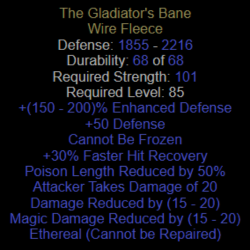 The Gladiator's Bane Ethereal