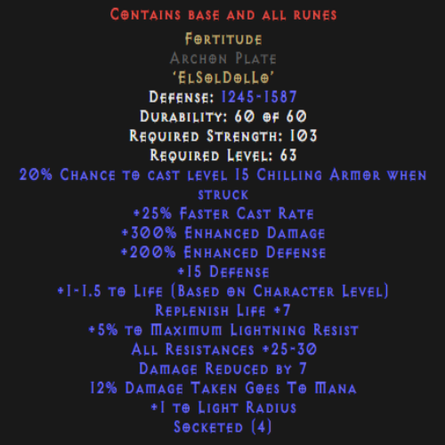 Unmade Fortitude Archon Plate