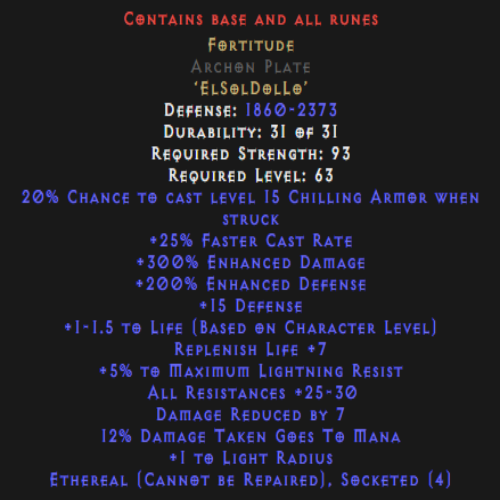 Unmade Fortitude Archon Plate Ethereal