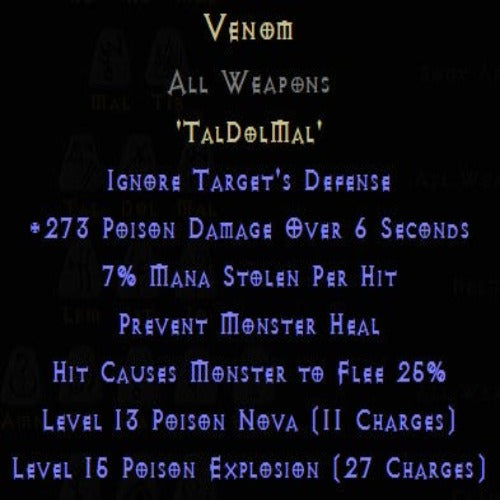 Venom Rune Pack