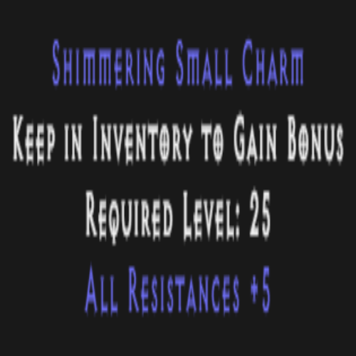 Shimmering Small Charm All Resistances +5