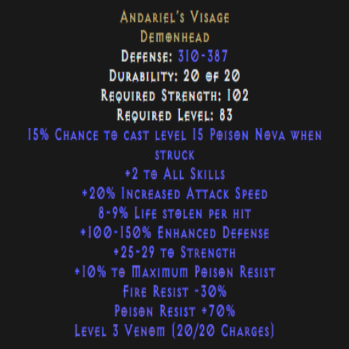 Andariel’s Visage Description