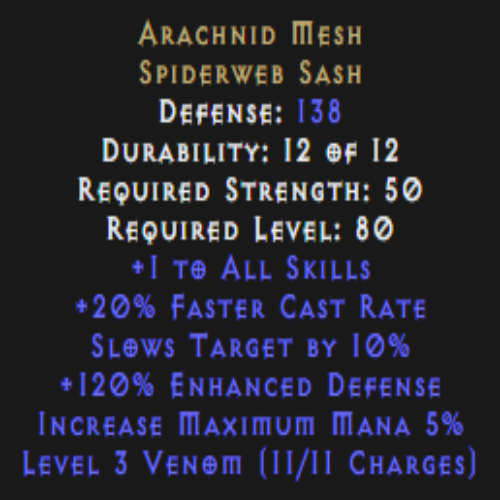 Arachnid Mesh 120% ED Description