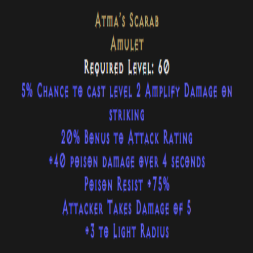 Atma's Scarab Description