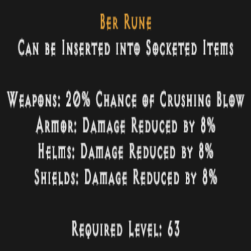 Ber Rune Description