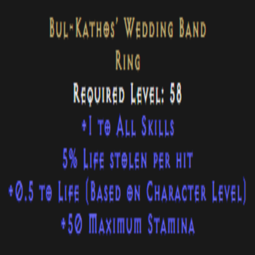 Bul-Khatos’ Wedding Band 5% Life Leech Description
