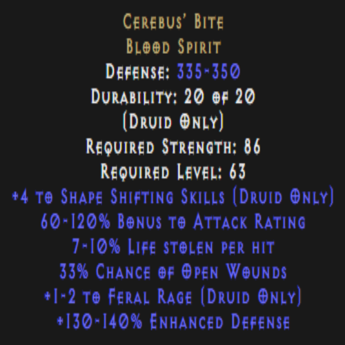 Cerebus’ Bite 4 to Shape Skill Description