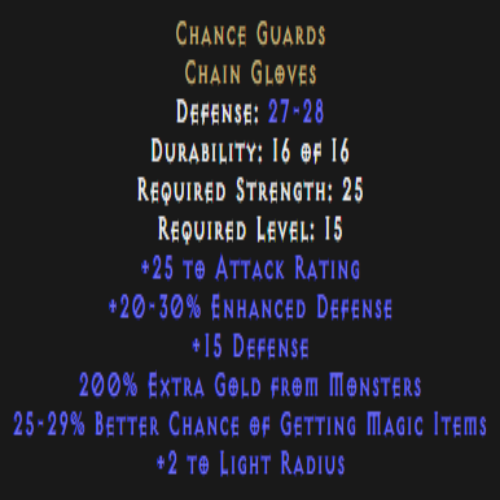Chance Guards 25-29% Magic Find Description