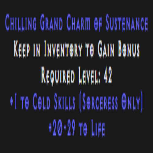 Sorceress Cold Skiller 20-29 Life Description