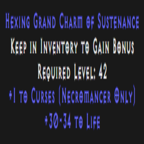 Necromancer Curses Skiller 30-34 Life Description