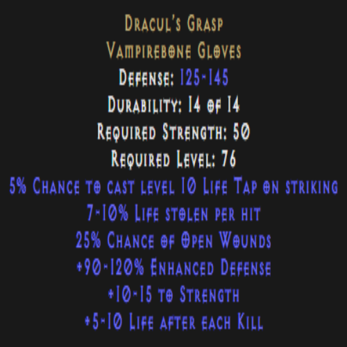 Dracul’s Grasp Description