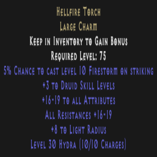 Druid Torch Description