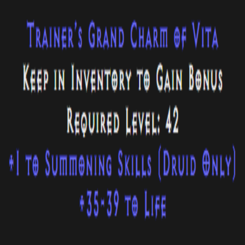 Druid Summoning Skiller 35-39 Life Description