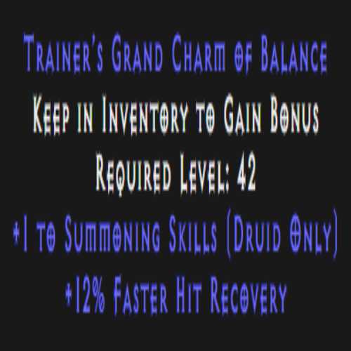 Druid Summoning Skiller 12% FHR Description