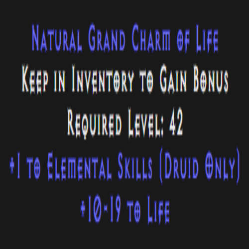 Druid Elemental Skiller 10-19 Life Description